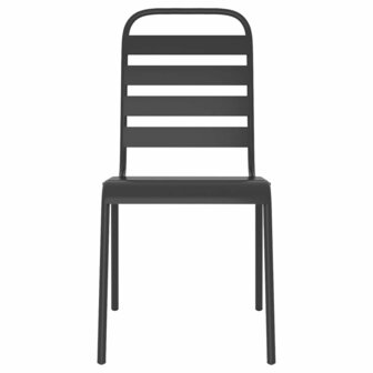 5-delige Tuinset staal antracietkleurig