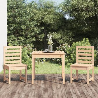 3-delige Bistroset massief grenenhout