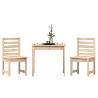 3-delige Bistroset massief grenenhout