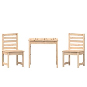 3-delige Bistroset massief grenenhout