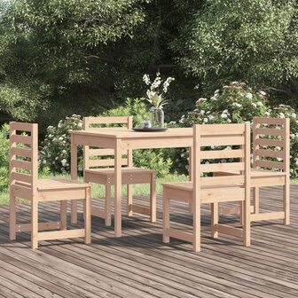 5-delige Tuinset massief grenenhout