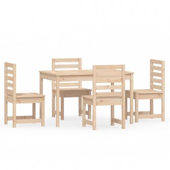 5-delige Tuinset massief grenenhout