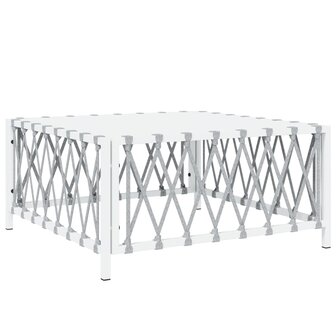 5-delige Loungeset met kussens staal wit