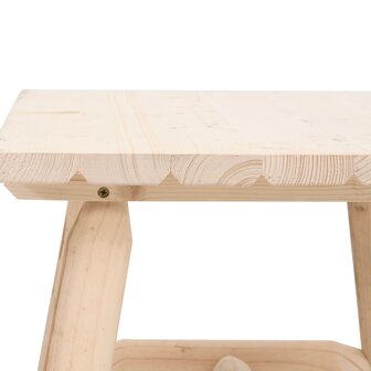 3-Delige Loungeset Massief Vurenhout 1 Naturel