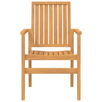 3-delige Tuinset massief teakhout