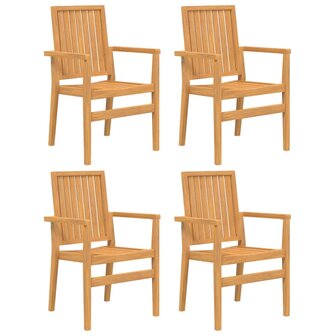5-delige Tuinset massief teakhout