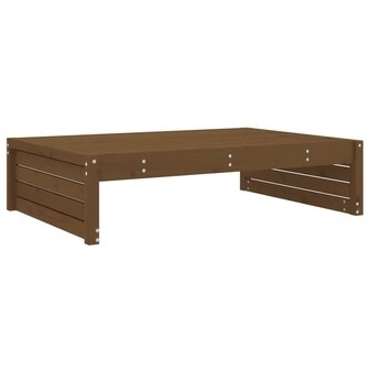 5-delige Loungeset massief grenenhout honingbruin