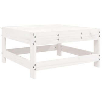5-delige Loungeset massief grenenhout wit