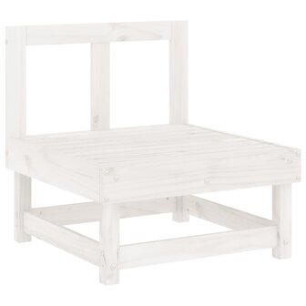 5-delige Loungeset massief grenenhout wit