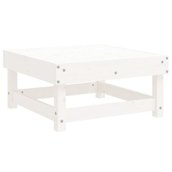 5-delige Loungeset massief grenenhout wit