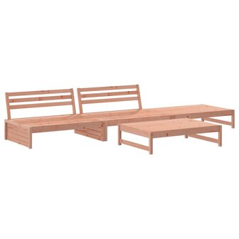 4-delige Loungeset massief douglashout