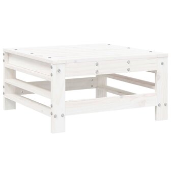 7-delige Loungeset massief grenenhout wit