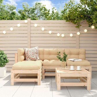 5-delige Loungeset massief grenenhout