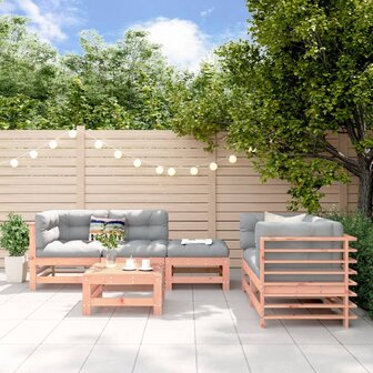6-delige Loungeset massief douglashout