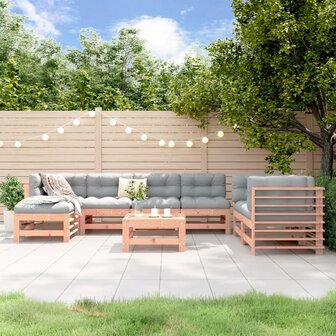 8-delige Loungeset massief douglashout