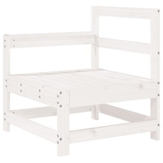 7-delige Loungeset massief grenenhout wit