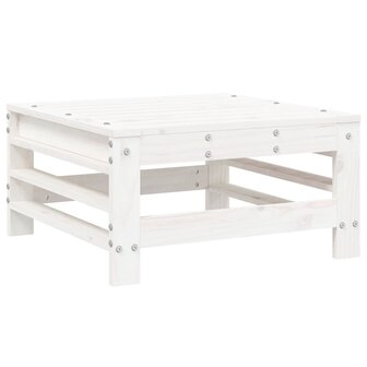 7-delige Loungeset massief grenenhout wit