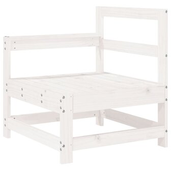 7-delige Loungeset massief grenenhout wit
