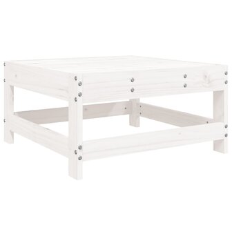7-delige Loungeset massief grenenhout wit