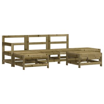 6-delige Loungeset ge&iuml;mpregneerd grenenhout
