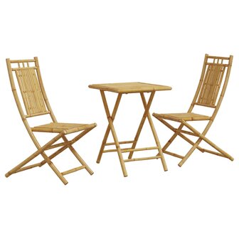 3-delige Bistroset bamboe