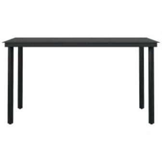 5-delige Tuinset met kussens poly rattan glas bruin