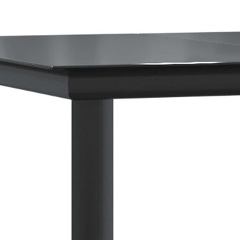 5-delige Tuinset met kussens poly rattan glas bruin