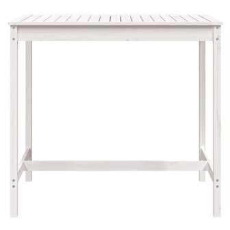 Tuintafel 121x82,5x110 cm massief grenenhout wit