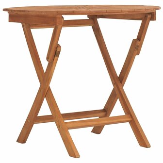 Tuintafel inklapbaar &Oslash; 85x75 cm massief teakhout