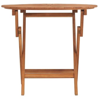 Tuintafel inklapbaar &Oslash; 85x75 cm massief teakhout
