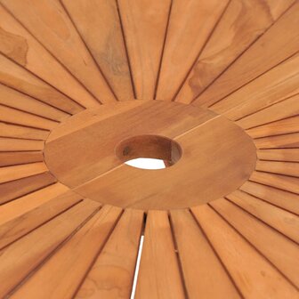 Tuintafel inklapbaar &Oslash; 85x75 cm massief teakhout