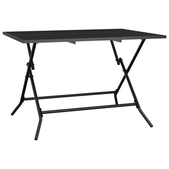 Tuintafel inklapbaar 110x80x72 cm staalgaas antracietkleurig