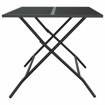 Tuintafel inklapbaar 110x80x72 cm staalgaas antracietkleurig