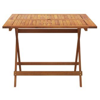 Tuintafel inklapbaar 90x90x75 cm massief acaciahout