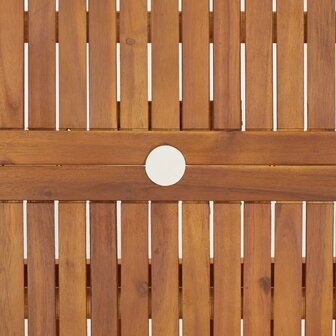 Tuintafel inklapbaar 90x90x75 cm massief acaciahout