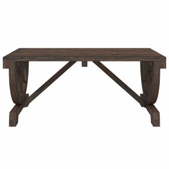 Tuintafel 90X50X40 Cm Massief Vurenhout Donkerbruin