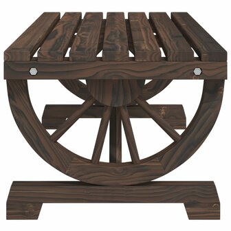 Tuintafel 90X50X40 Cm Massief Vurenhout Donkerbruin