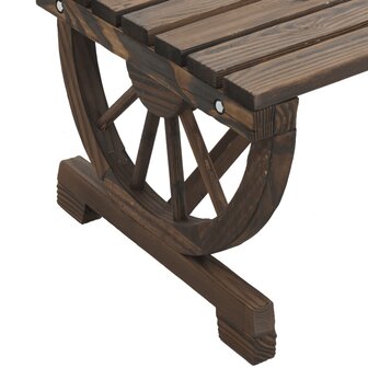 Tuintafel 90X50X40 Cm Massief Vurenhout Donkerbruin