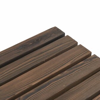 Tuintafel 90X50X40 Cm Massief Vurenhout Donkerbruin