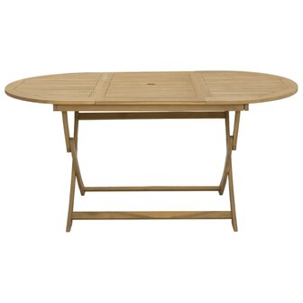 Tuintafel inklapbaar 160x85x75 cm massief acaciahout