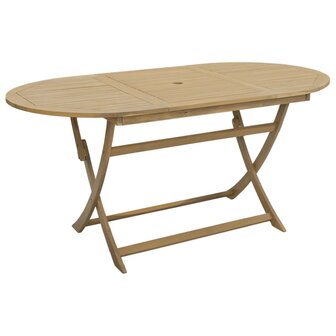 Tuintafel inklapbaar 160x85x75 cm massief acaciahout