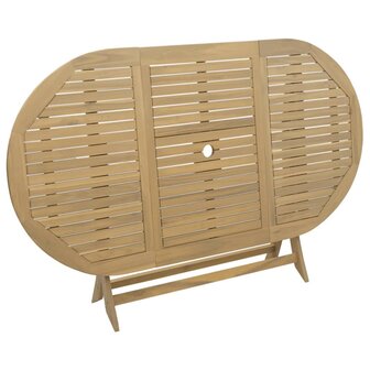 Tuintafel inklapbaar 160x85x75 cm massief acaciahout