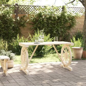 Tuintafel 115x55x65 cm massief vurenhout