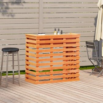 Tuinbartafel wasbruin 113,5x50x103 cm massief grenenhout