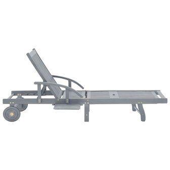 Ligbed massief acaciahout grijs
