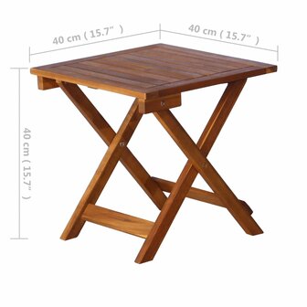 Ligbed met tafel massief acaciahout bruin