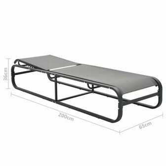 Ligbed aluminium en textileen