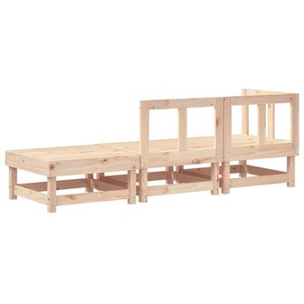 3-delige Loungeset massief grenenhout