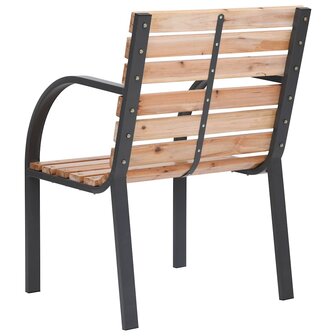 Tuinstoelen 2 st massief vurenhout