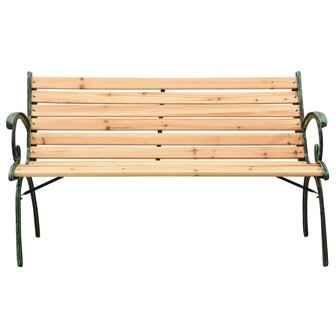 Tuinbank 116 cm gietijzer en massief vurenhout